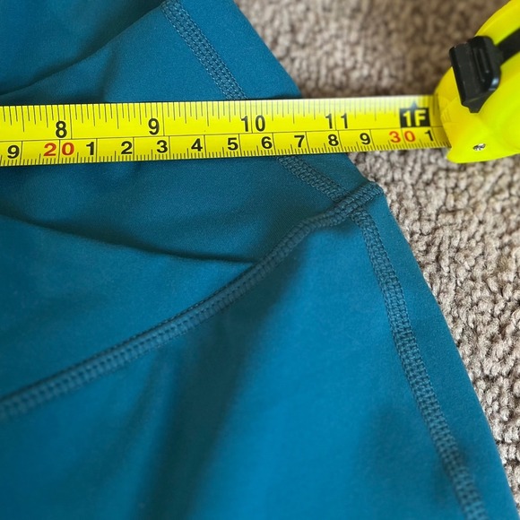 Halara XS Petite Teal Flare Leggings High Waisted Yoga Pants Athleisure - Picture 6 of 6